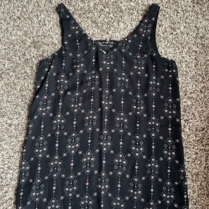 Maurices Black Patterned Tank Top